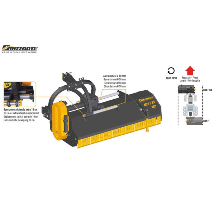 Роторна косарка-подрібнювач MIX F SX 160