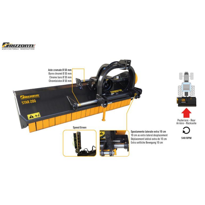Роторна косарка-подрібнювач STAR 145
