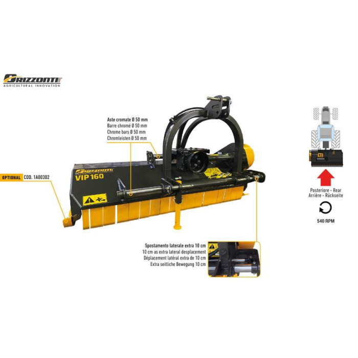 VIP 130 hydraulically driven shredder