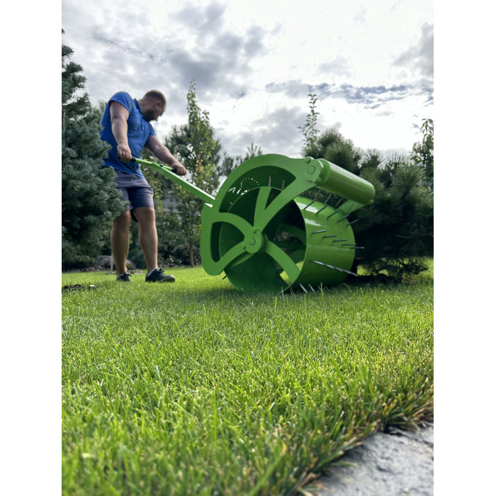 Lawn aerator rink